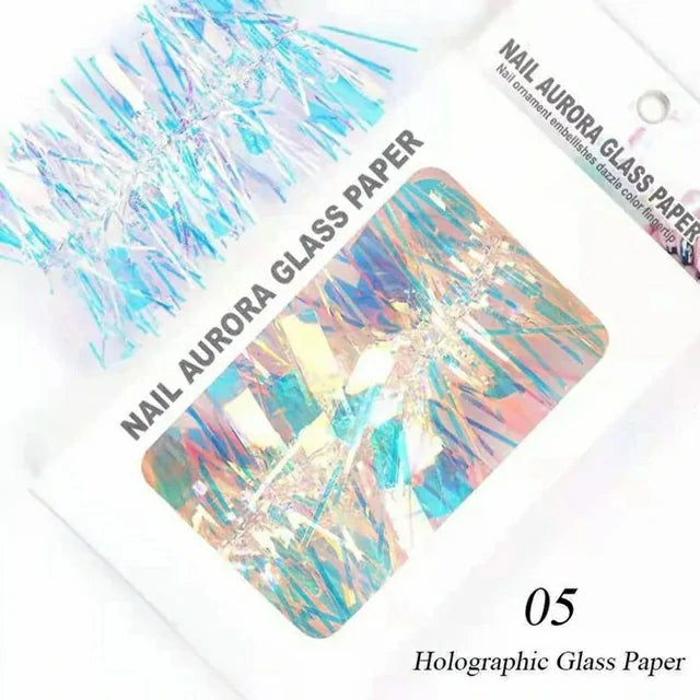 Aurora Effect Shattered Glass Paper