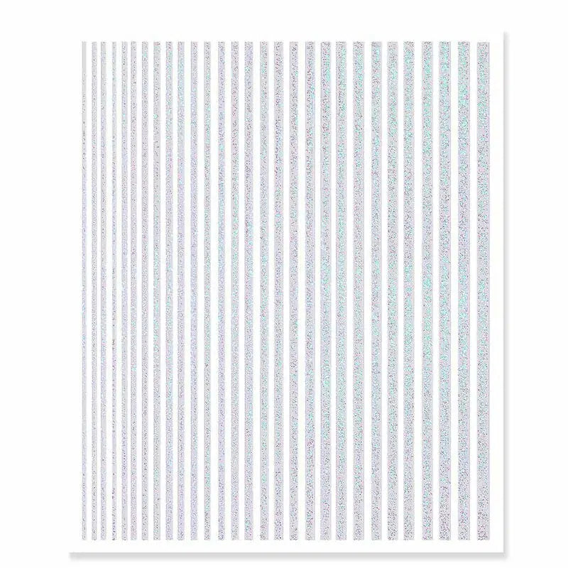 Aurora Glitter Stripes Sticker Sheet