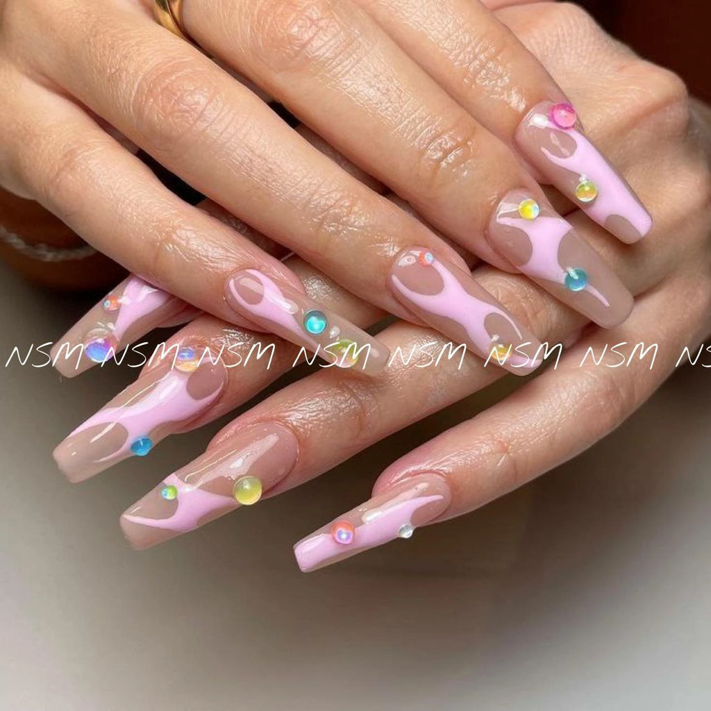 Aurora Mermaid Colorful Waterdrop Rhinestone Sheets