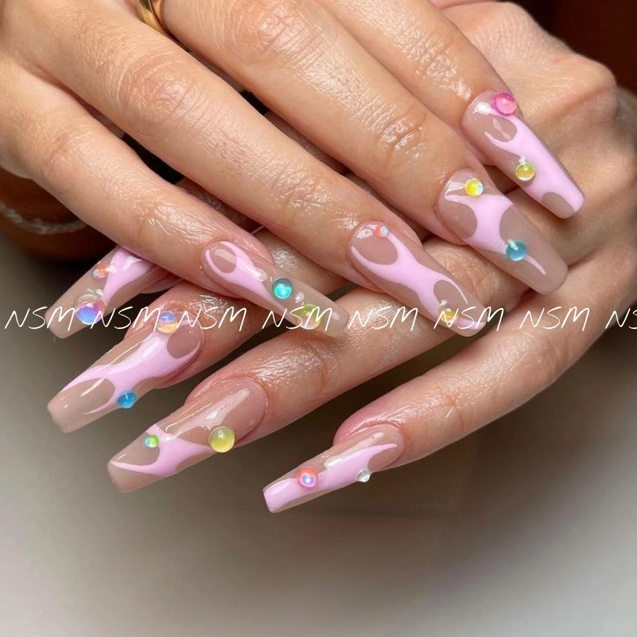 Aurora Mermaid Colorful Waterdrop Rhinestone Sheets