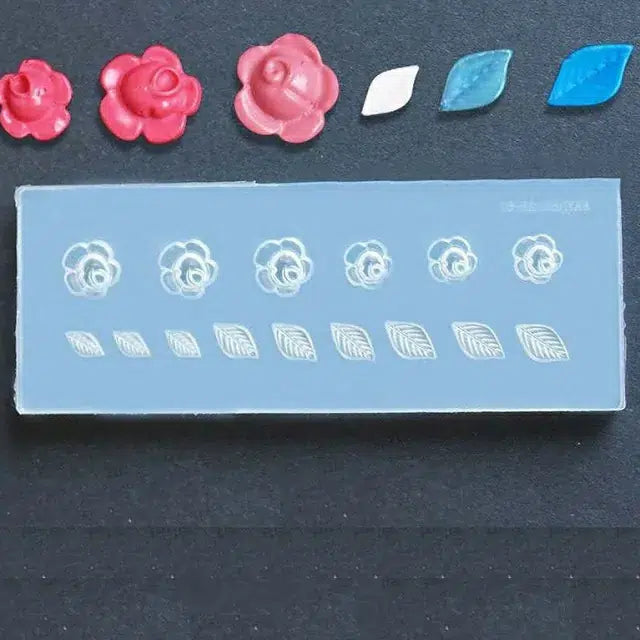 Flower And Leaf Silicon Nail Art Mould