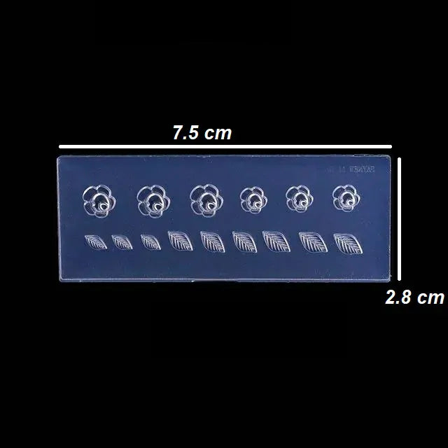 Flower And Leaf Silicon Nail Art Mould