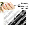 Black And White Stripes Transparent Base Sticker Sheets (MD222)