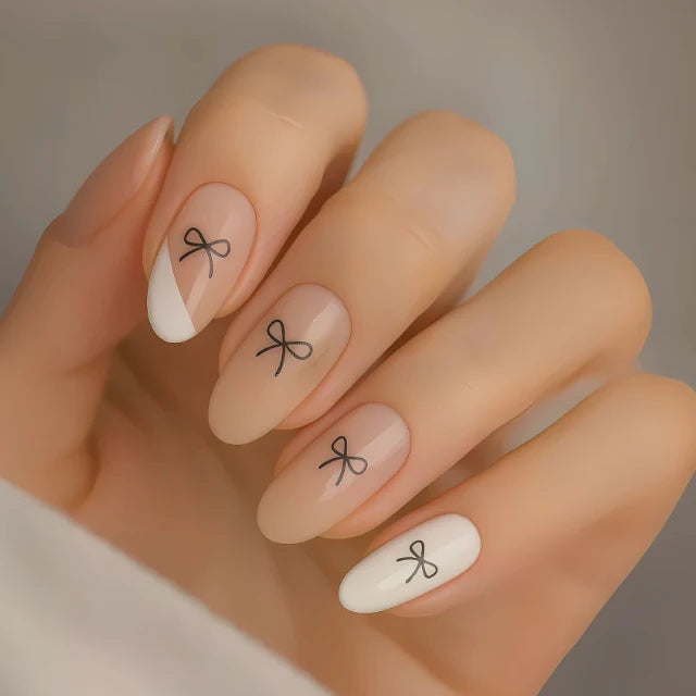 Black Bow Tie Nail Art Sticker Sheet (ST-2232)