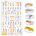 Blooming Colors 3D Nail Stickers Sheet (F772)