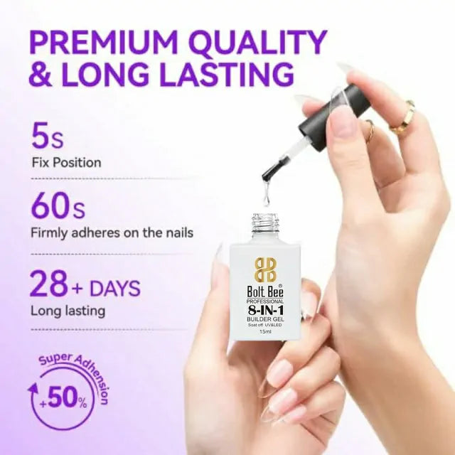 Bolt Bee 8 In 1 Nail Glue Gel (15ml)