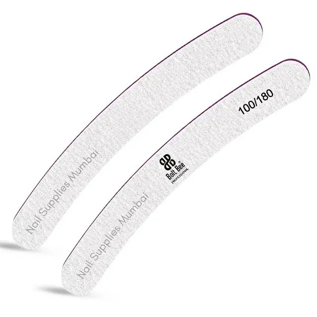 Bolt Bee Banana Shaped Nail Filer (100/180 Grit)