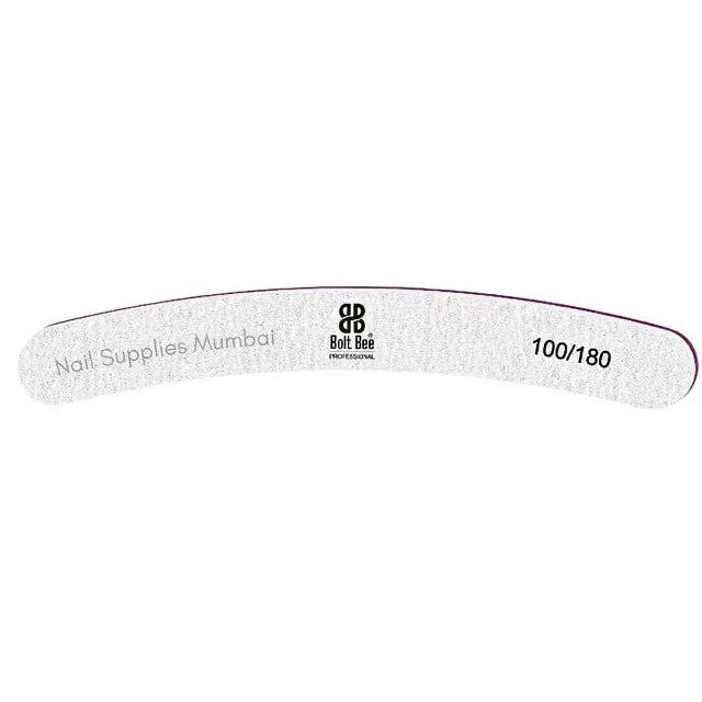 Bolt Bee Banana Shaped Nail Filer (100/180 Grit)