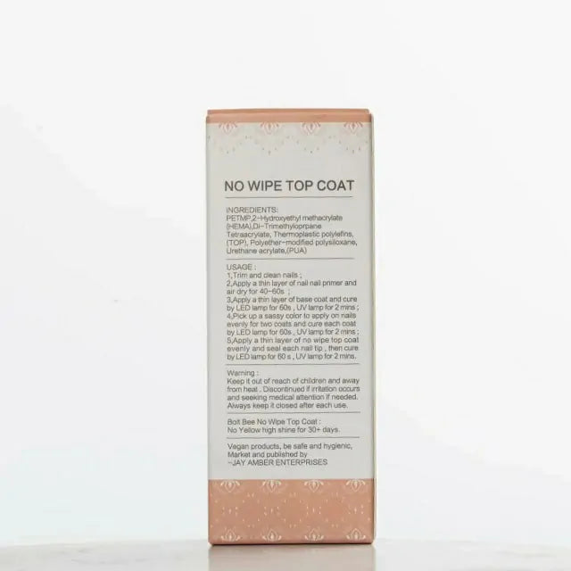 Bolt Bee No Wipe Top Coat (15ml)