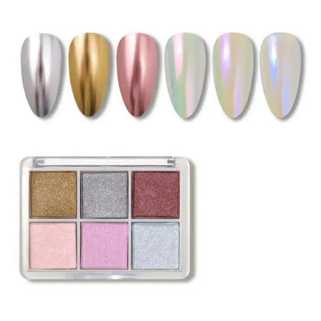 Born Pretty 6 in 1 Chrome Grid (F6S-05)