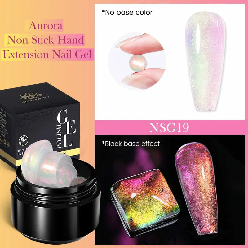Born Pretty Aurora Non Stick Hand Extension Nail Gel NSG19 (15ml)