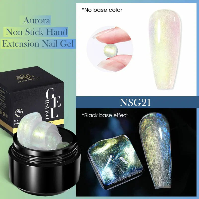 Born Pretty Aurora Non Stick Hand Extension Nail Gel NSG21 (15ml)