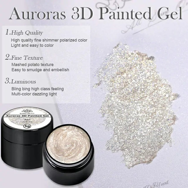 Born Pretty Auroras 3D Painted Gel A04 (5ml)