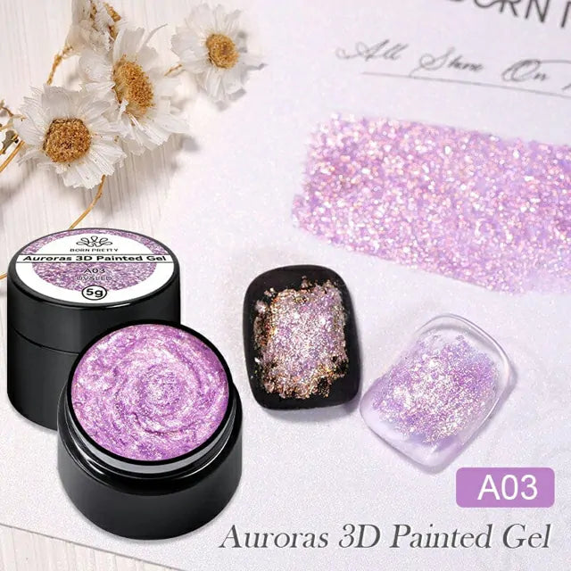 Born Pretty Auroras 3D Painted Gel A03 (5ml)