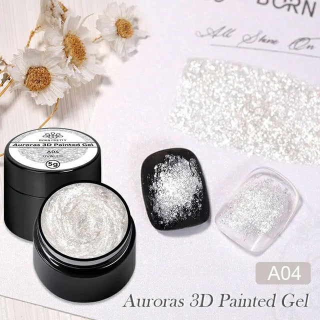Born Pretty Auroras 3D Painted Gel A04 (5ml)