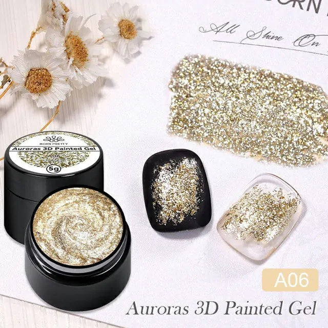 Born Pretty Auroras 3D Painted Gel A06 (5ml)