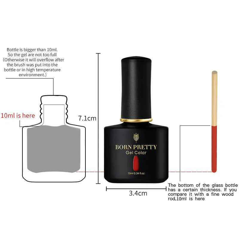 Born Pretty Black Spar Series Gel Polish BP99 (10ml)