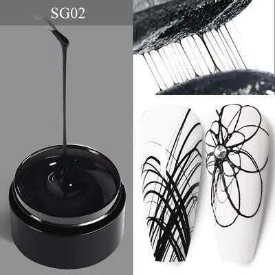 Born Pretty Black Spider Nail Gel SG02 (5gm)