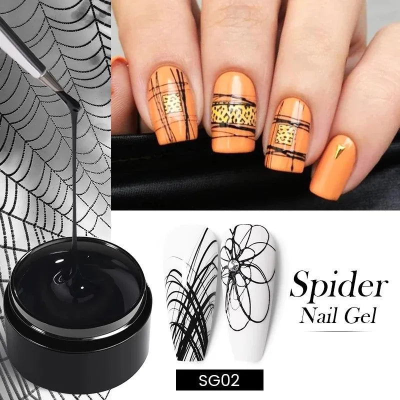 Born Pretty Black Spider Nail Gel SG02 (5gm)
