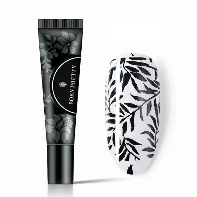 Born Pretty Black Tulip Stamping Gel (8ml)
