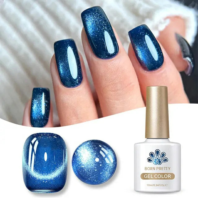 Born Pretty Blue Cat Magnetic Gel Polish - Galaxy MY38 (10ml)