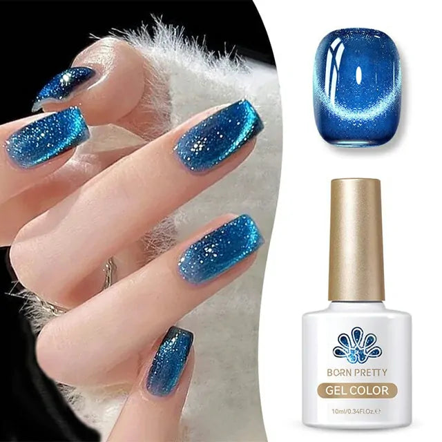 Born Pretty Blue Cat Magnetic Gel Polish - Galaxy MY38 (10ml)