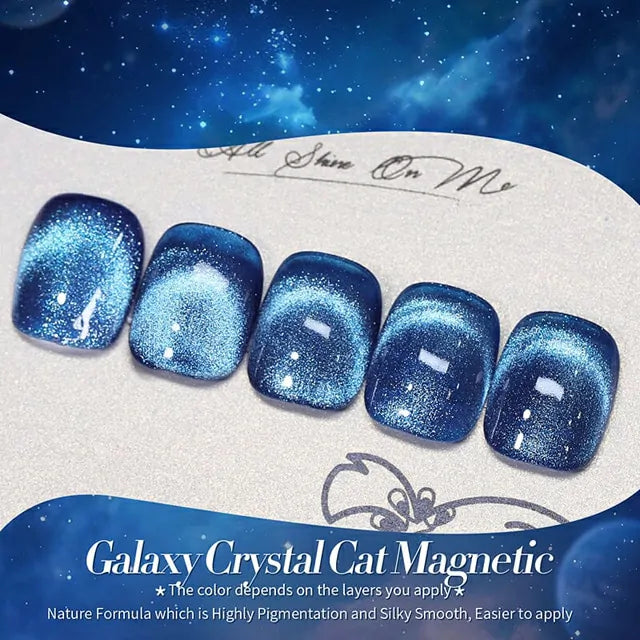 Born Pretty Blue Cat Magnetic Gel Polish - Galaxy MY38 (10ml)