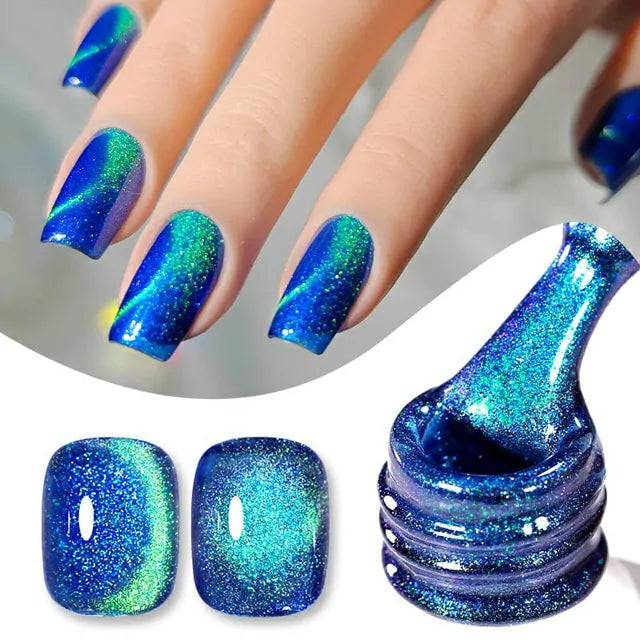 Born Pretty Blue Cat Magnetic Gel Polish Interstellar MY44 (10ml)