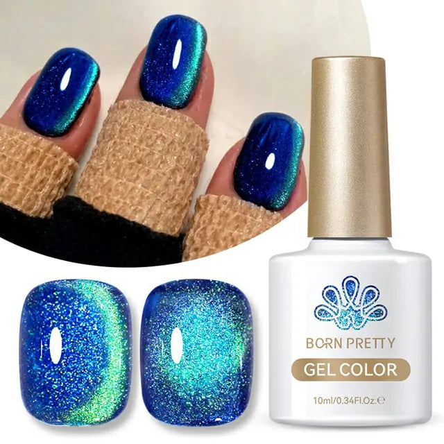 Born Pretty Blue Cat Magnetic Gel Polish Interstellar MY44 (10ml)