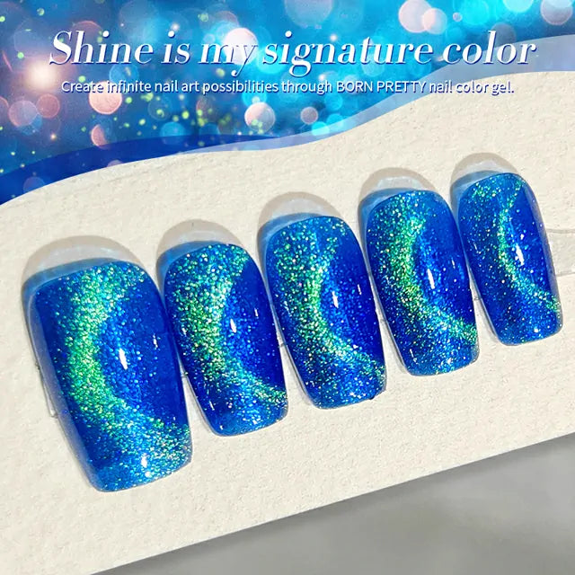 Born Pretty Blue Cat Magnetic Gel Polish Interstellar MY44 (10ml)