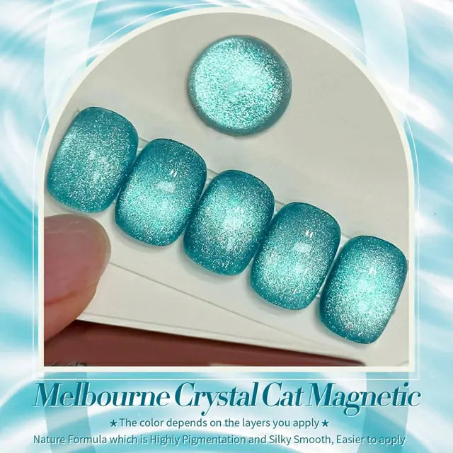 Born Pretty Blue Cat Magnetic Gel Polish - Melbourne MY36 (10ml)