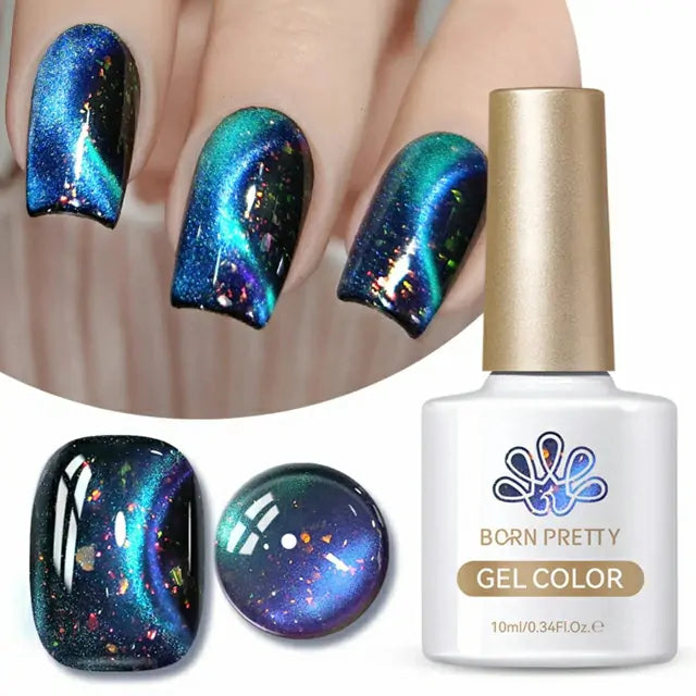 Born Pretty Blue Cat Magnetic Gel Polish â Starry Sky MY35 (10ml)