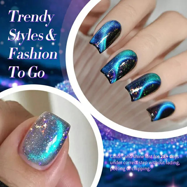 Born Pretty Blue Cat Magnetic Gel Polish â Starry Sky MY35 (10ml)