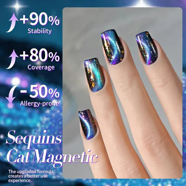 Born Pretty Blue Cat Magnetic Gel Polish â Starry Sky MY35 (10ml)