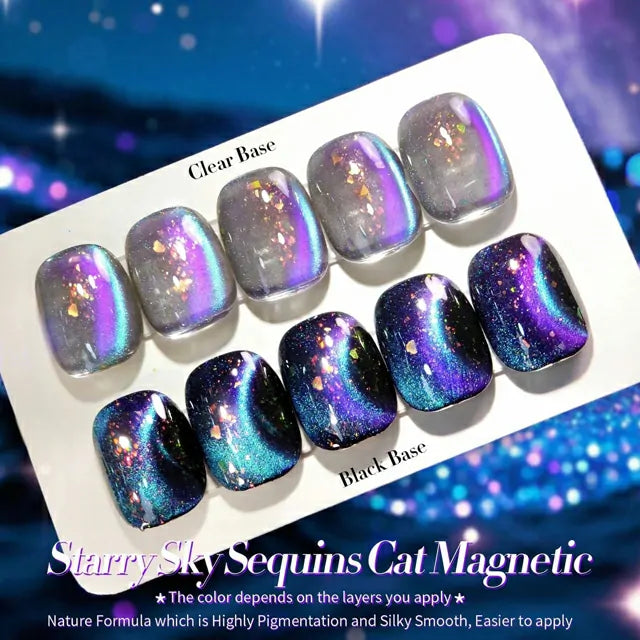 Born Pretty Blue Cat Magnetic Gel Polish â Starry Sky MY35 (10ml)