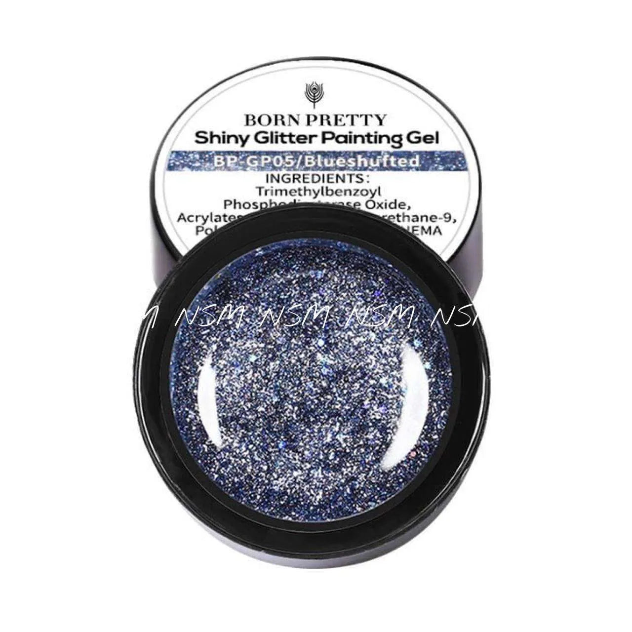 Born Pretty Blueshufted Shiny Glitter Painting Gel GP05 (5ml)