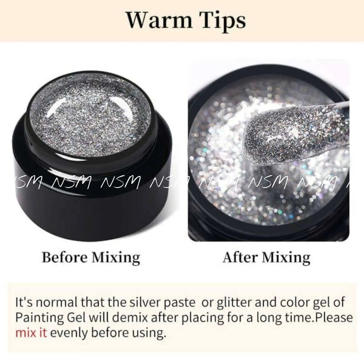 Born Pretty Blueshufted Shiny Glitter Painting Gel GP05 (5ml)