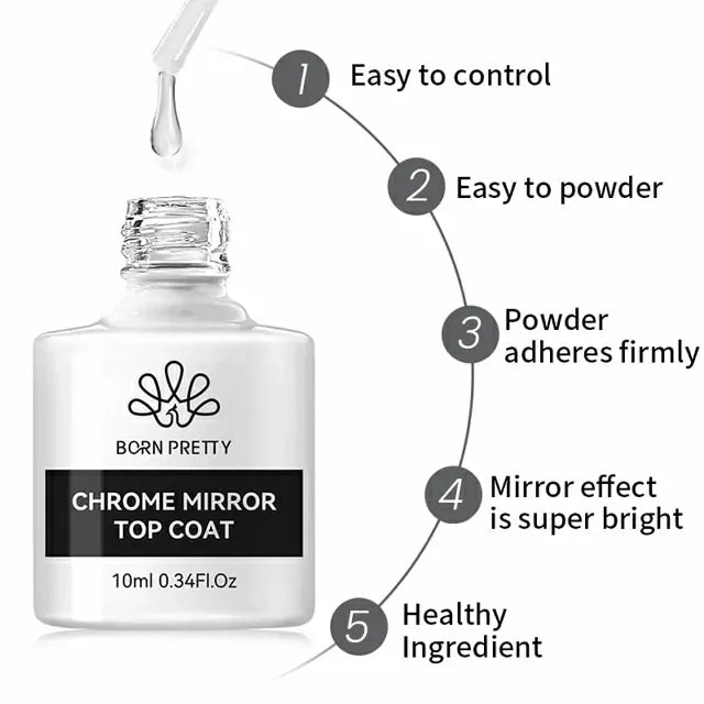 Born Pretty Chrome Mirror Top Coat (10ml)