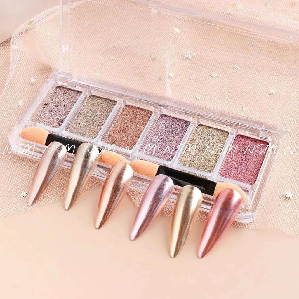 Born Pretty 6 in 1 Chrome Palette