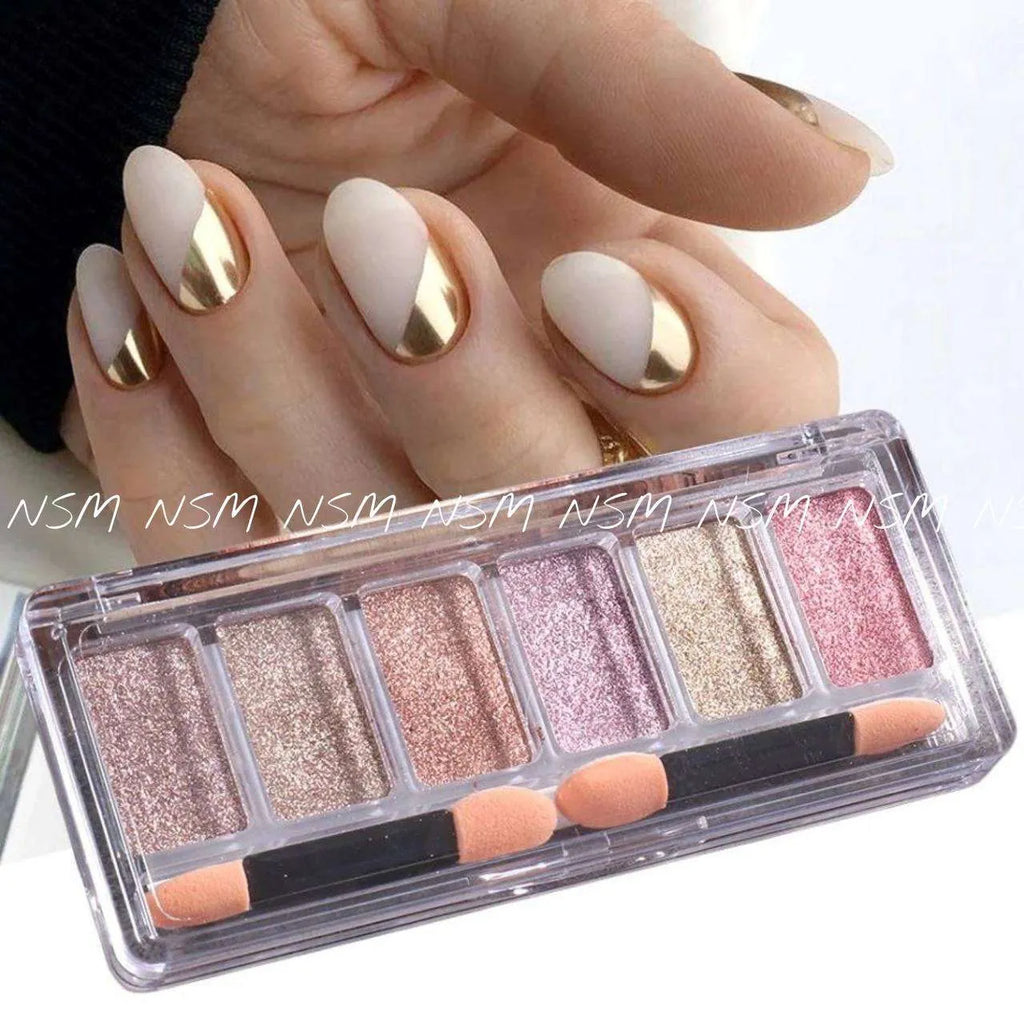 Born Pretty 6 in 1 Chrome Palette