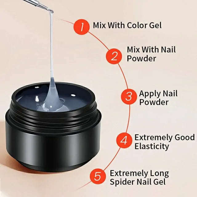 Born Pretty Clear Spider Nail Gel (15ml)