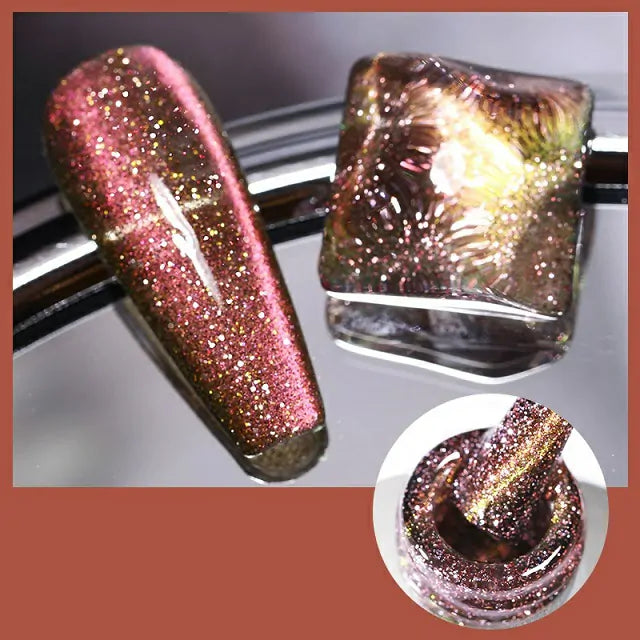 Born Pretty Colorful Flowing Spar Cat Eye Gel Polish (7ml)