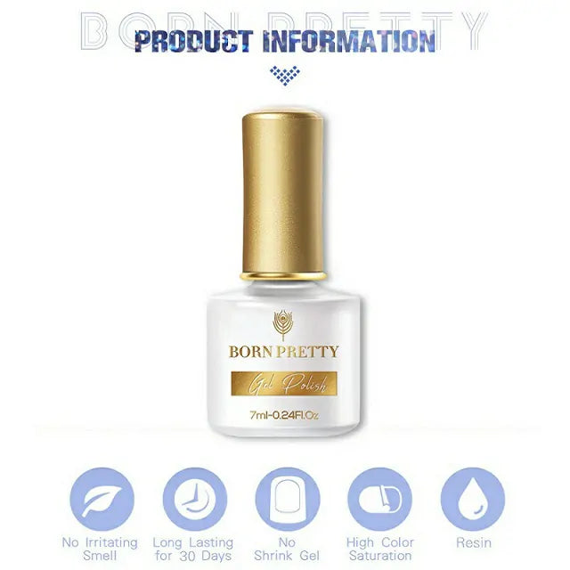 Born Pretty Colorful Flowing Spar Cat Eye Gel Polish (7ml)