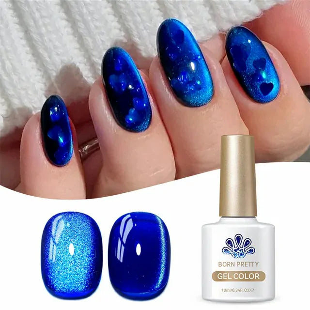 Born Pretty Crystal Cat Magnetic Gel-Blue Ore MY47 (10ml)