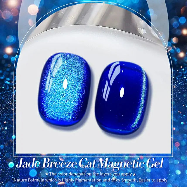 Born Pretty Crystal Cat Magnetic Gel-Blue Ore MY47 (10ml)