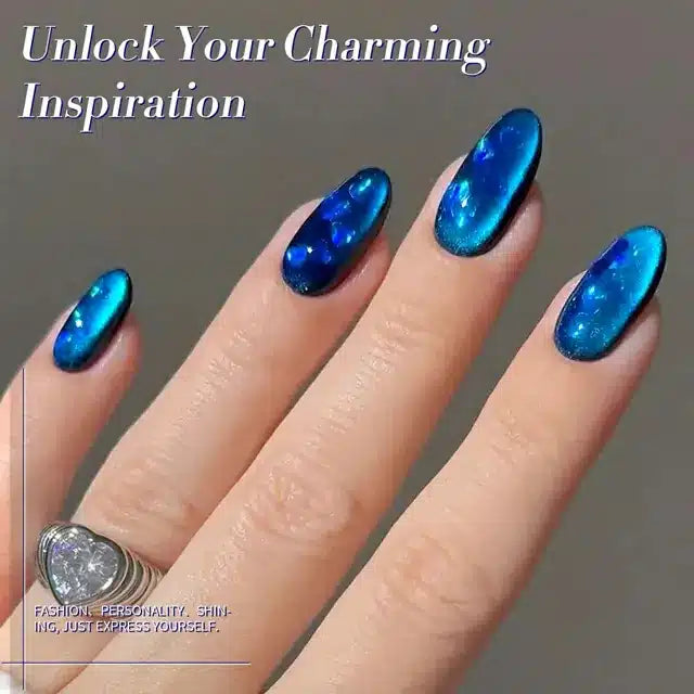 Born Pretty Crystal Cat Magnetic Gel-Blue Ore MY47 (10ml)