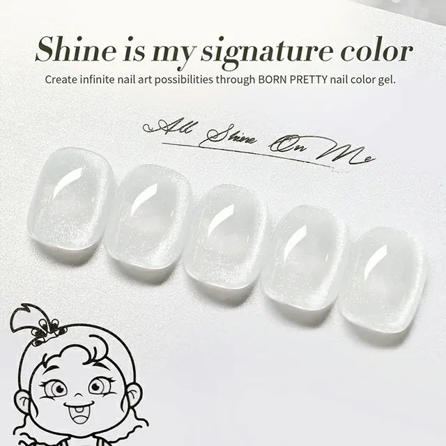 Born Pretty Crystal Cat Magnetic Gel Polish Milky Cat MY42 (10ml)