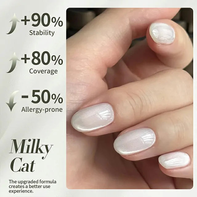Born Pretty Crystal Cat Magnetic Gel Polish Milky Cat MY42 (10ml)