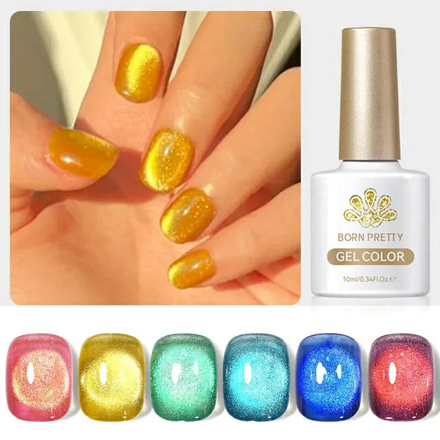 Born Pretty Fantasy Island Colored Cat Magnetic Gel Polish MY17 (10ml)