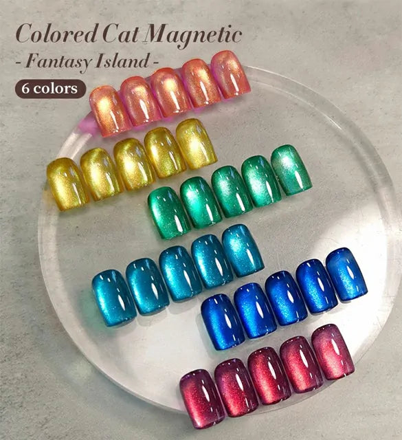 Born Pretty Fantasy Island Colored Cat Magnetic Gel Polish MY17 (10ml)
